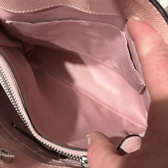 EUC Authentic Coach Pink Pebbled Leather Minetta Crossbody Tote - Picture 11 of 16